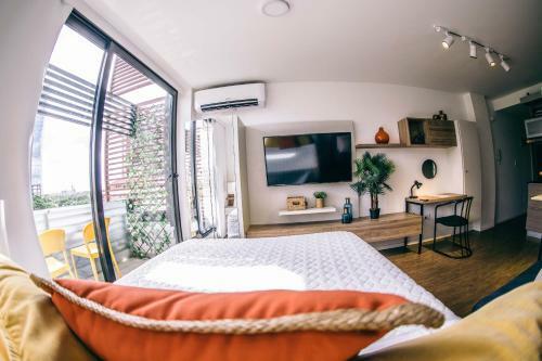 Apartamento �studio Con Balc�n Y Piscina!