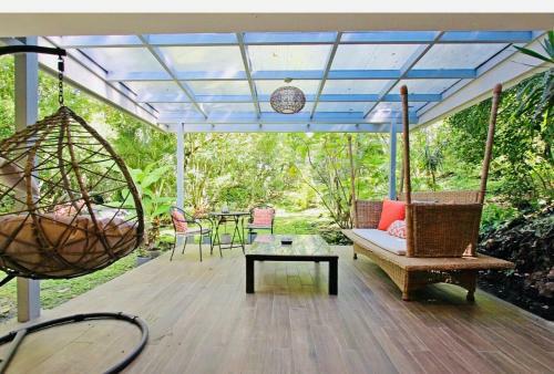 Casita Naranja Tropical Plants Many Birds And Squirrels
