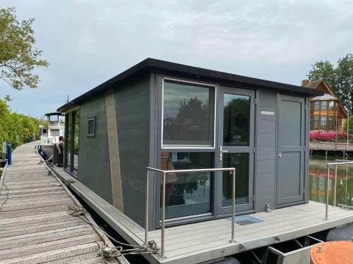 Modern House Boat In Monnickendam With Jetty