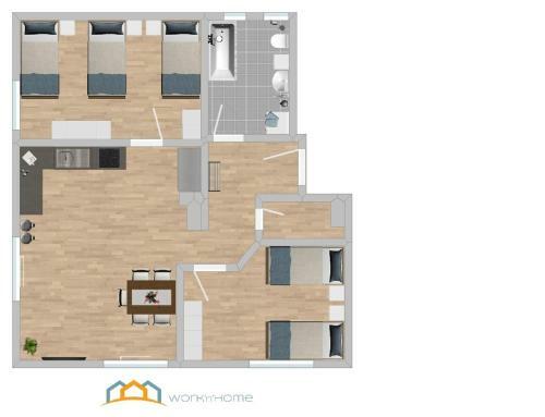 Apartamento Moderne Monteurwohnung - Sad191