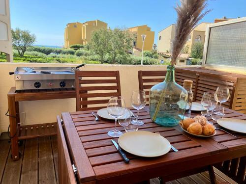 Apartamento Terrasse Vue Mer 2 Pi�ces � Leucate Avec Piscine