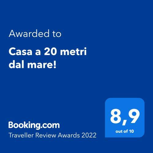 Apartamento Casa A 20 Metri Dal Mare!