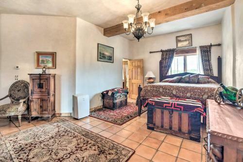 Ornate Santa Fe Adobe Home With Gazebo And Patio!