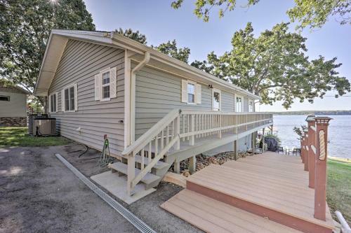South Grand Lakefront Getaway With Deck And Dock!