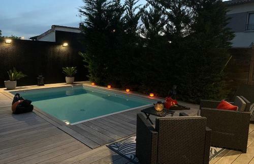 La Dolce Villa Moderne Avec Piscine Chauff�e � Bordeaux Caud�ran