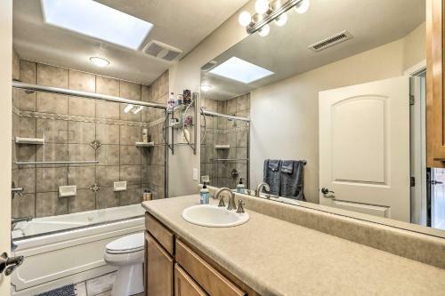 Forested Flagstaff Getaway Garden, Gas Grill