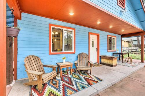 Forested Flagstaff Getaway Garden, Gas Grill