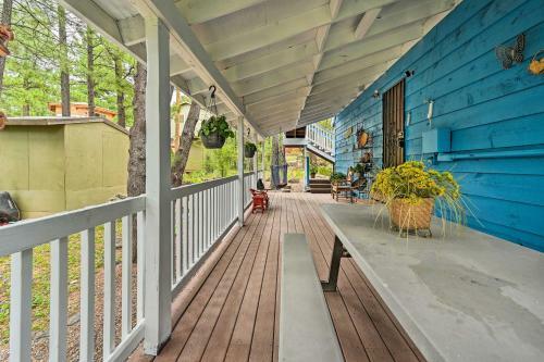 Colorful Munds Park Cabin With Deck And Fireplace