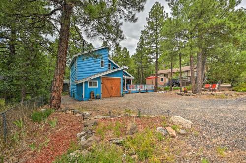 Colorful Munds Park Cabin With Deck And Fireplace
