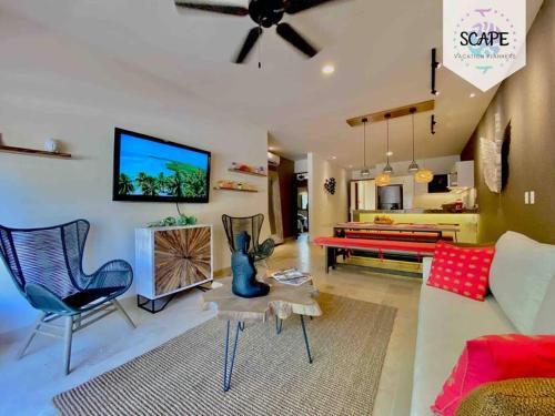 Apartamento - Cozy And Beautiful Apt 2br @aldea Zama W/ Pool -
