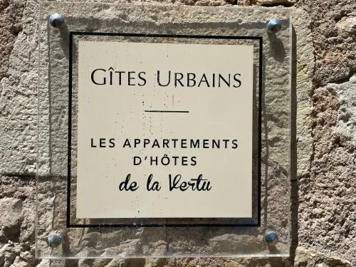 Apartamento Les Appartements D'h�tes De La Vertu N1