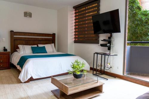Apartamento Comfortable Quite Studio In El Poblado Medellin
