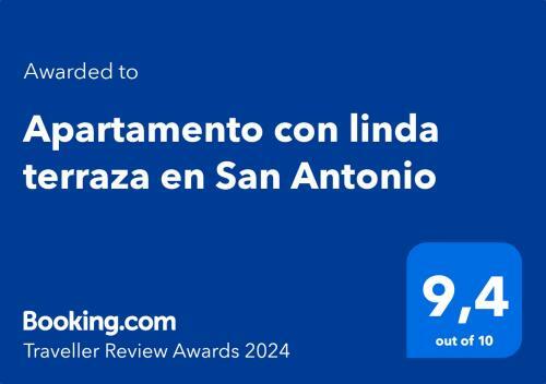 Apartamento Con Linda Terraza En San Antonio