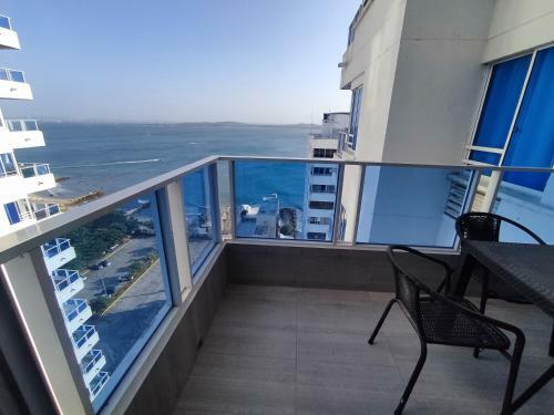 Apartamento Con Balc�n Y Vista Al Mar
