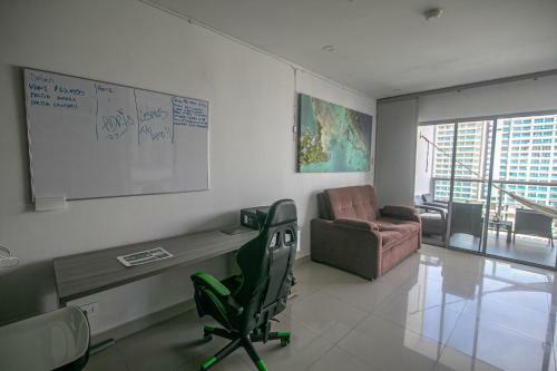 Great Apartment In Bocagrande With Sunset & Beach View