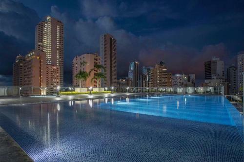 Great Apartment In Bocagrande With Sunset & Beach View