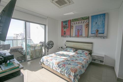 Great Apartment In Bocagrande With Sunset & Beach View