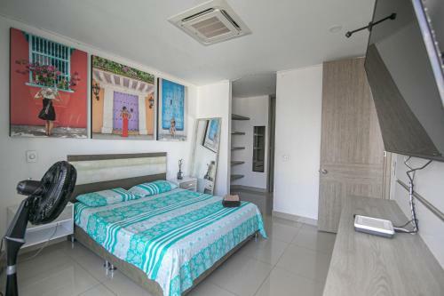 Great Apartment In Bocagrande With Sunset & Beach View