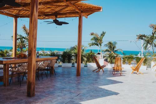 Villa Hermosa Casa De Playa Con Piscina, Jacuzzi Y Rooftop