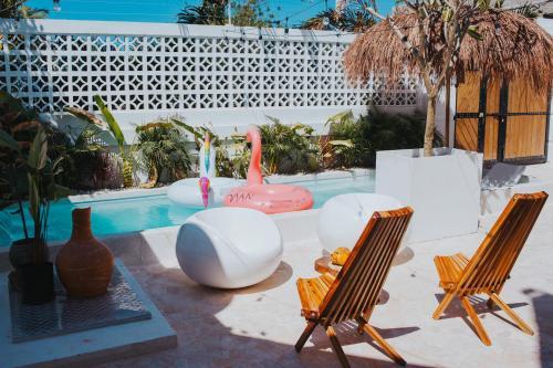 Villa Hermosa Casa De Playa Con Piscina, Jacuzzi Y Rooftop