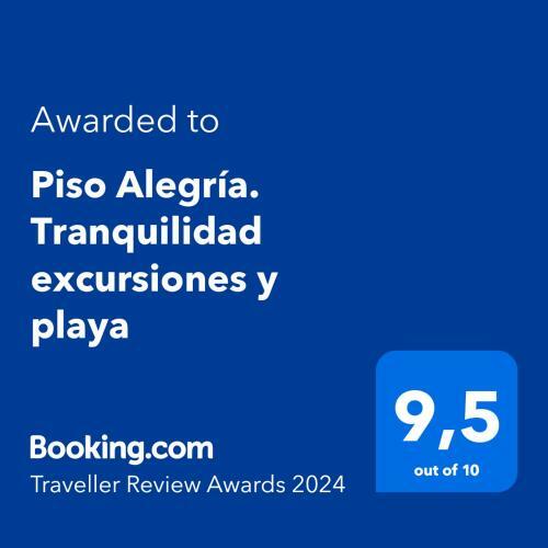 Apartamento Piso Alegr�a. Tranquilidad Excursiones Y Playa