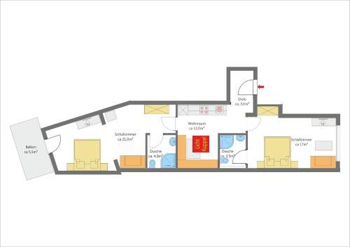 Apartamento Appartement Sporth�tte Fiegl