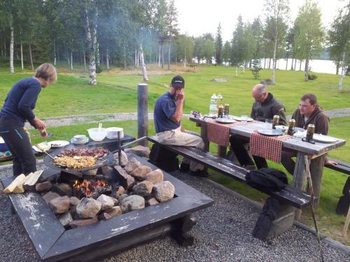Cottage On Wild River In Lapland/sweden