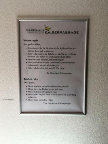 Hostal G�stehaus Kaiserpassage- Ihr Cityhostel