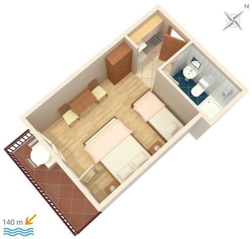 Hostal Studio Brela 2752e