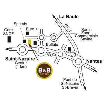 Hotel B&B H�tel Saint-nazaire La Baule