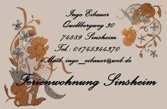 Apartamento Ferienwohnung Sinsheim