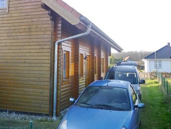 Holzblockhaus Mit Kamin Am Kite_ S