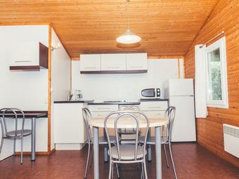 Wooden Chalet With Covered Terrace, On The Edge Of A Lake