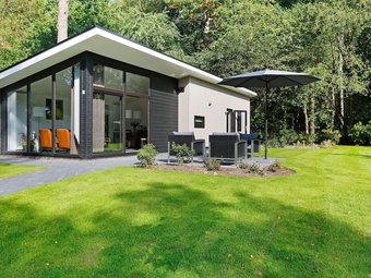 Modern Designed Chalet With A Smart Tv, Next To The Forest