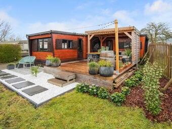 Ibiza Style Chalet In Brouwershaven With Lounge Terrace