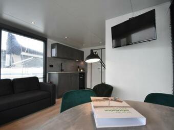 Beautiful Houseboat In The Harbour Of Volendam Near Centre