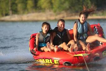 Luxury Lakefront Chalet Resort 2 Pools Free Amenities Dock Minigolf Waterslide