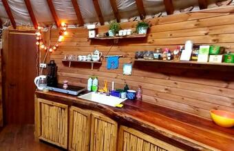 The Mongolian Yurt In The Village