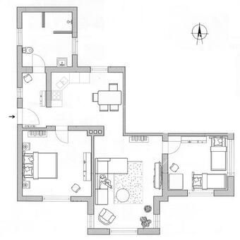Apartamento Ferien Unnern Appelboom (80m2 Wohnung Mit Gro�em Garten)