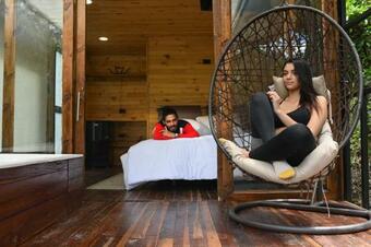 Glamping-caba�a Con Jacuzzi En Medio De La Monta�a