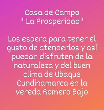 Agroturismo Casa De Campo La Prosperidad