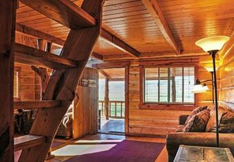 Remote Antimony Log Cabin With Green Meadow Views!