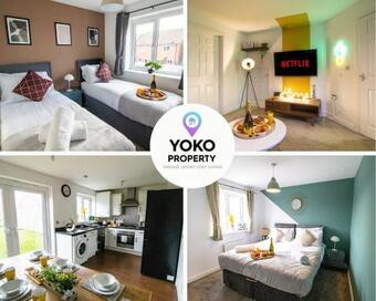 The Cosy House With Free Parking, Garden And Smart Tv With Netflix By Yoko Property - Perfect For Contractors, Groups & Relocation