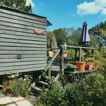 Shepherds Hut With Balcony Over Lake 'roach'