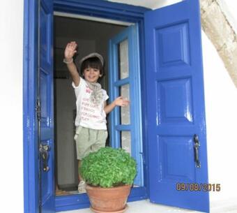 Traditional Two Story House In Galanado Naxos