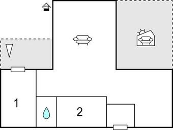 Nice Home In H��r With 2 Bedrooms