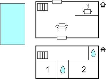 Beautiful Home In La Roque Sur C�ze With Outdoor Swimming Pool, Wifi And 2 Bedrooms