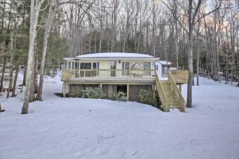 Scenic Lyman Home On Swan Pond With Wraparound Deck!