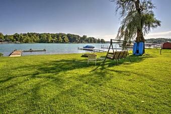 Waterfront Vandalia House With Dock On Donnell Lake!