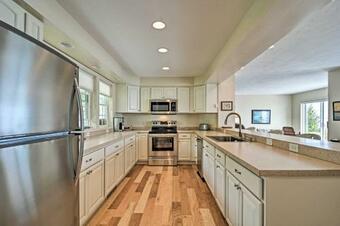 Lakefront De Tour Village Home With Deck And Fire Pit!